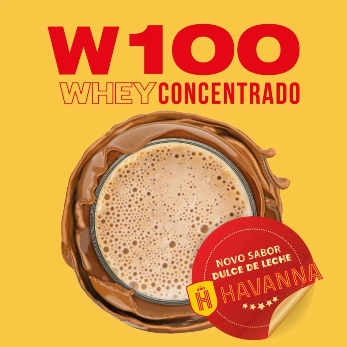 Whey 100% Sabor Doce de Leite Havanna Sachê com 30g Nutrata