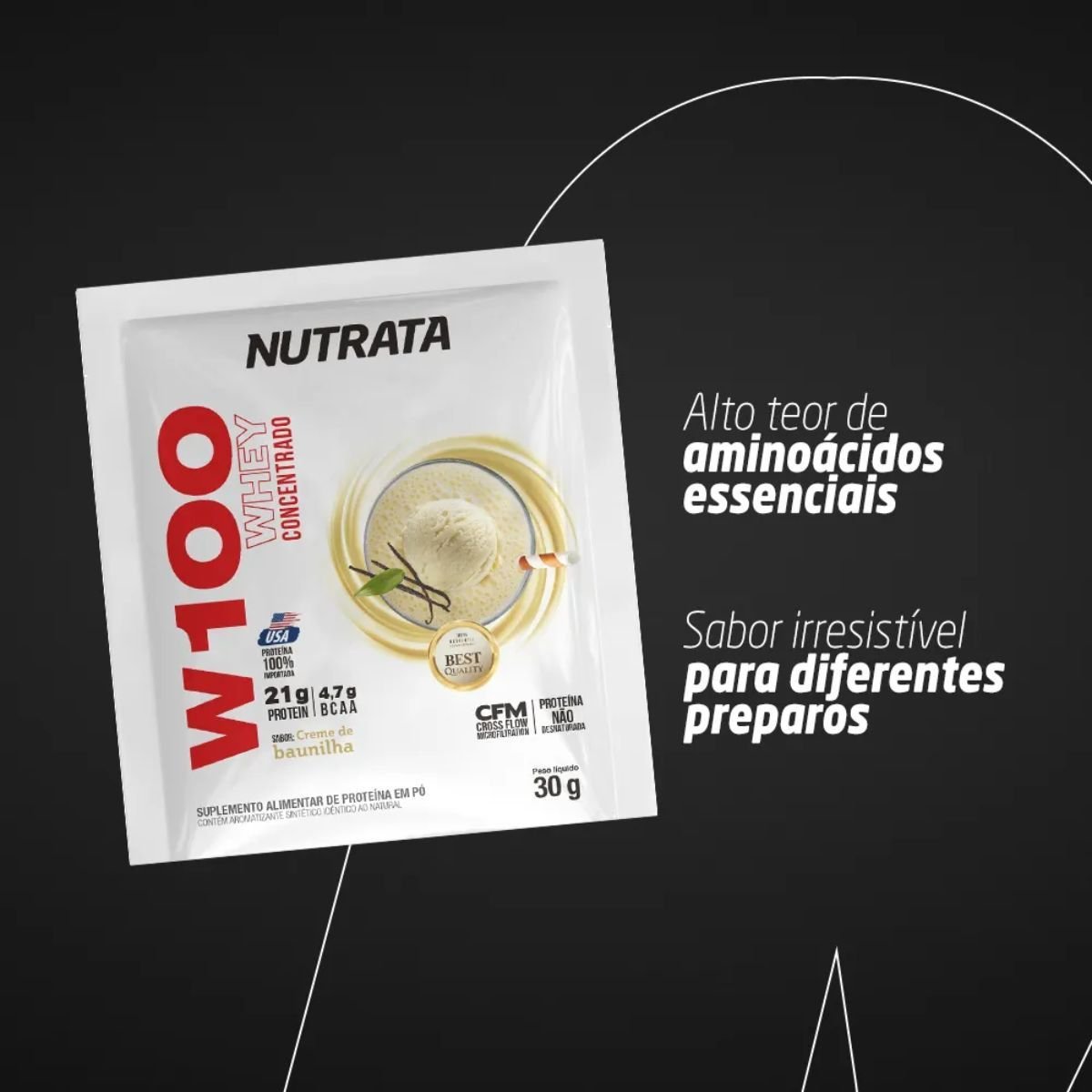 W100 CHOCOLATE 30G SACHES