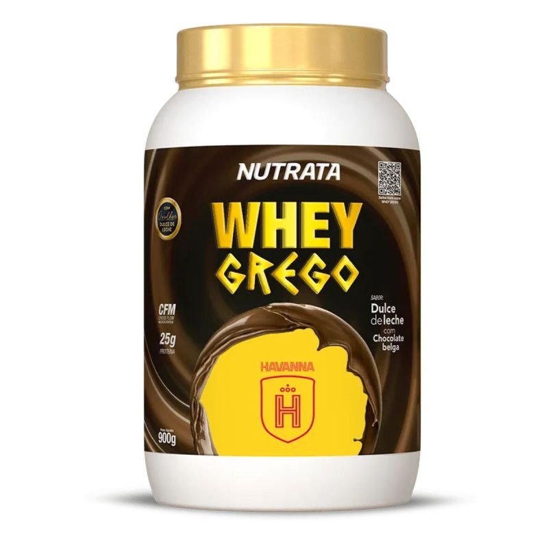 WHEY PROTEIN GREGO NUTRATA DULCE DE LECHE COM CHOCOLATE BELGA POTE 900GR