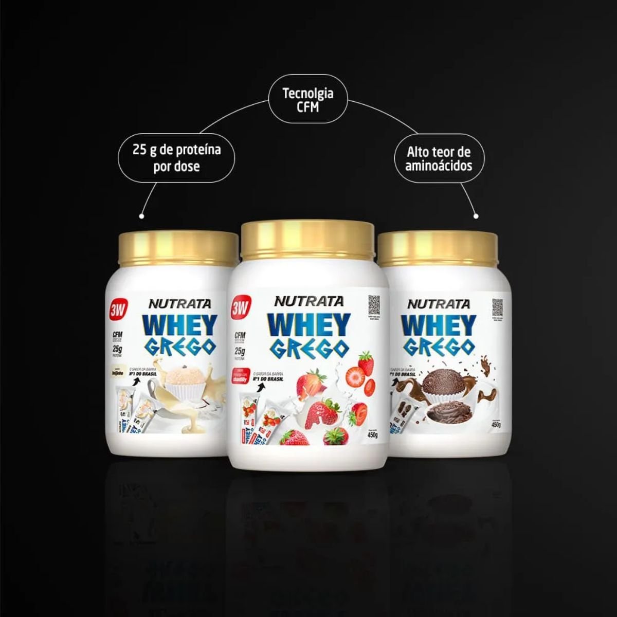 WHEY GREGO VITAMINA DE FRUTAS 450GR - NUTRATA