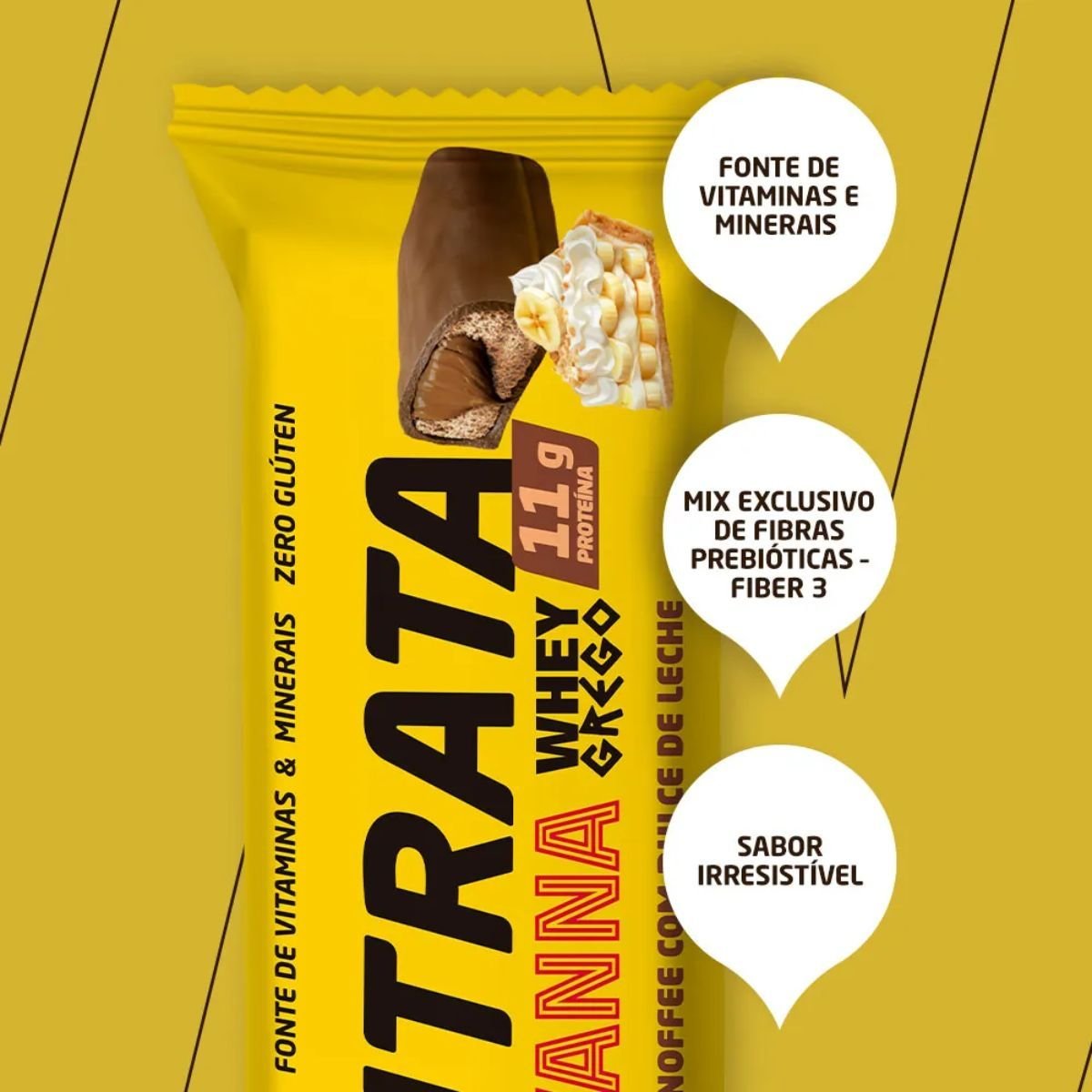 Whey Grego Bar sabor Banoffee Havanna 40g Nutrata