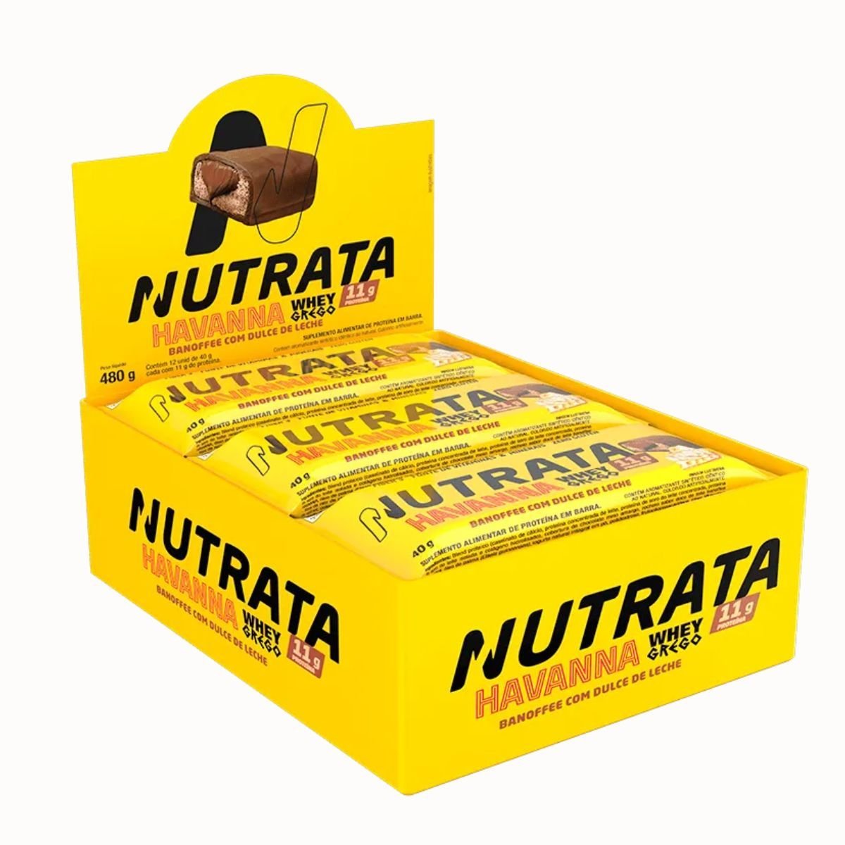 Whey Grego Bar sabor Banoffee Havanna 40g Nutrata