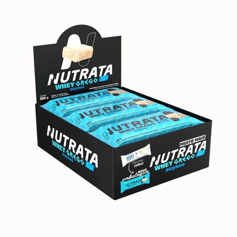 Whey Grego Bar sabor cookies e cream 40g Nutrata