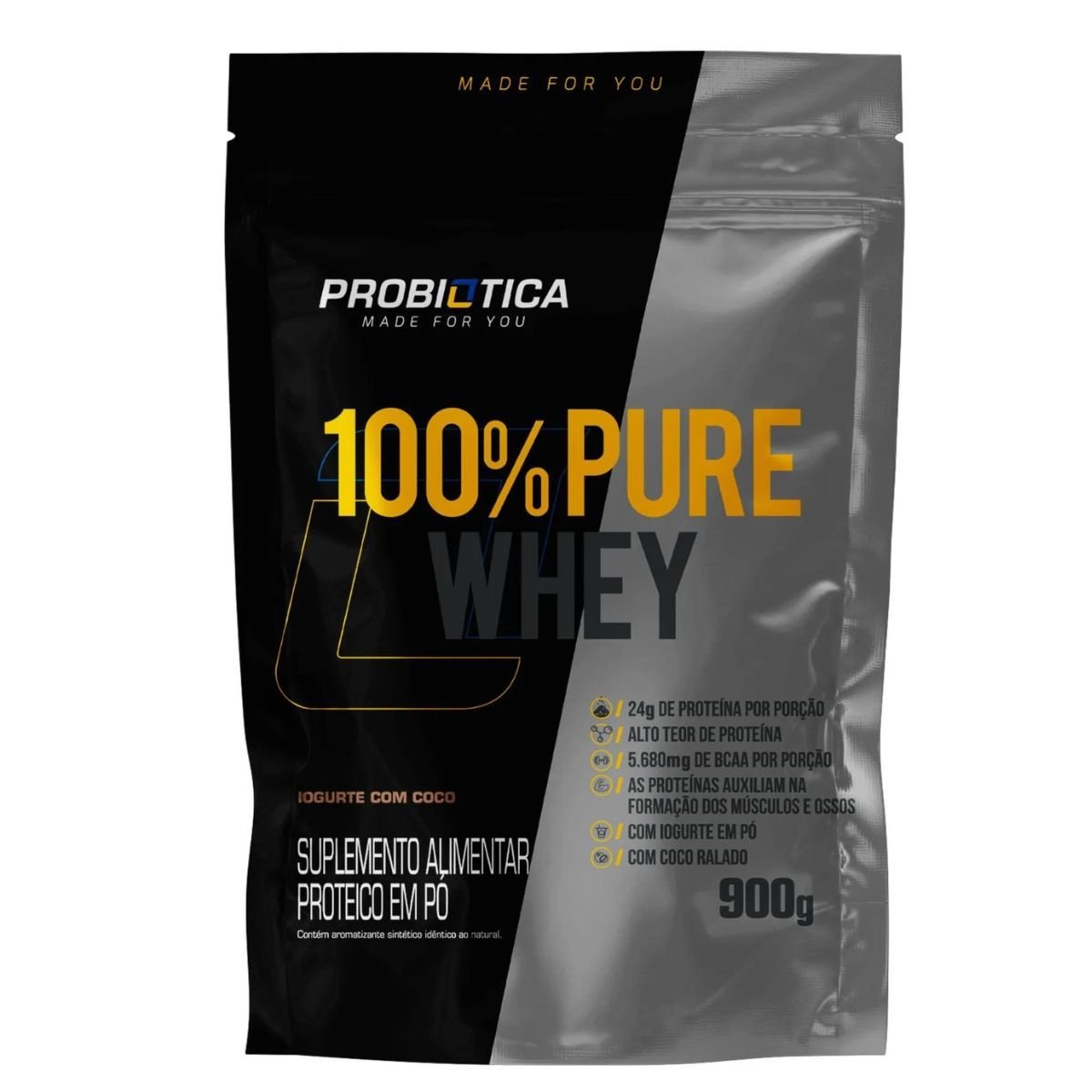 WHEY PROTEIN 100% PURE REFIL 900G PROBIOTICA