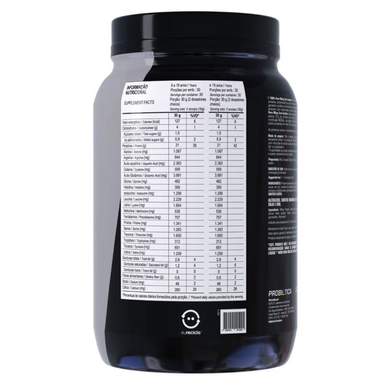 100% PURE WHEY ZERO LACTOSE POTE 900G CHOCOLATE V01