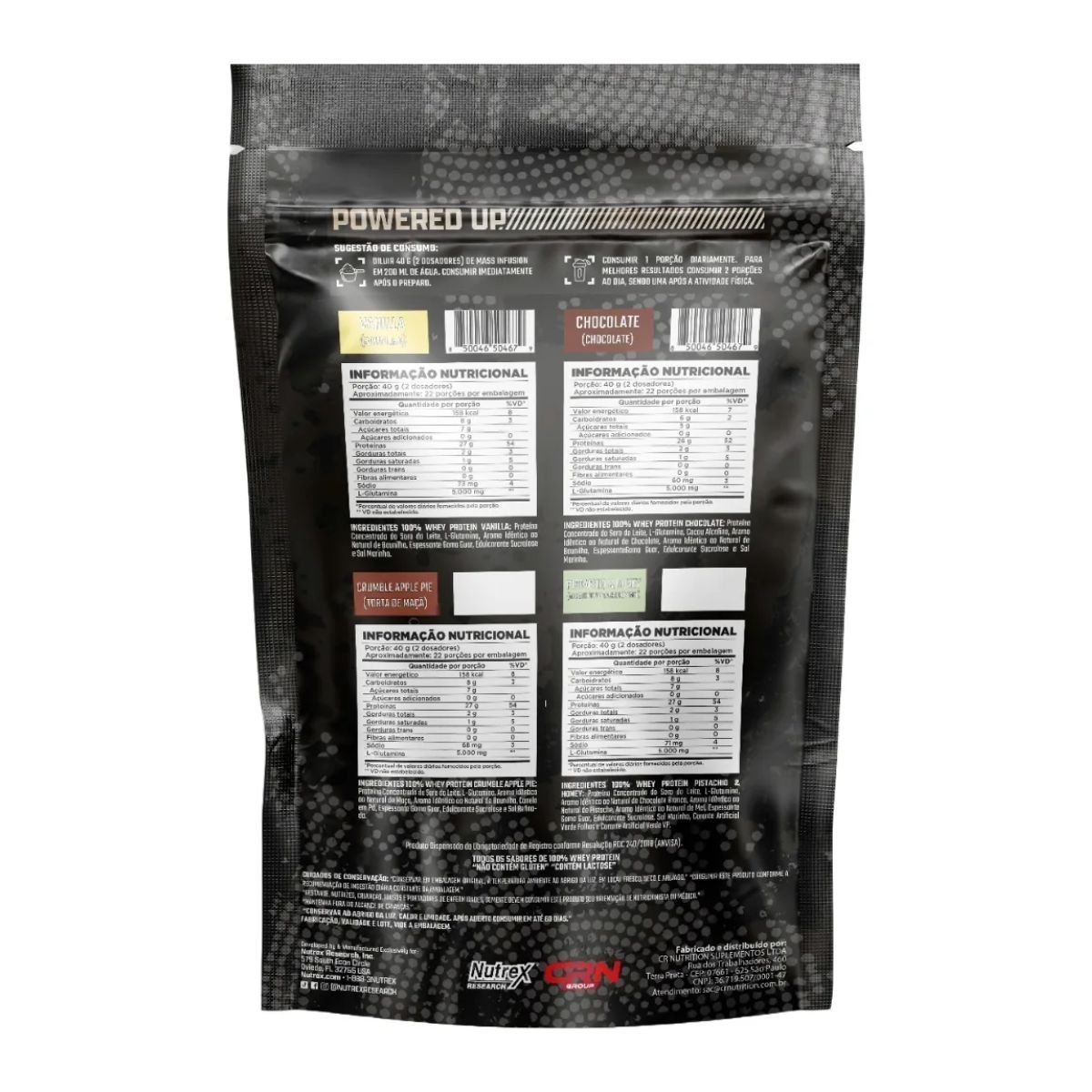 Whey Protein 100% Sabor de Baunilha refil de 900g Nutrutex