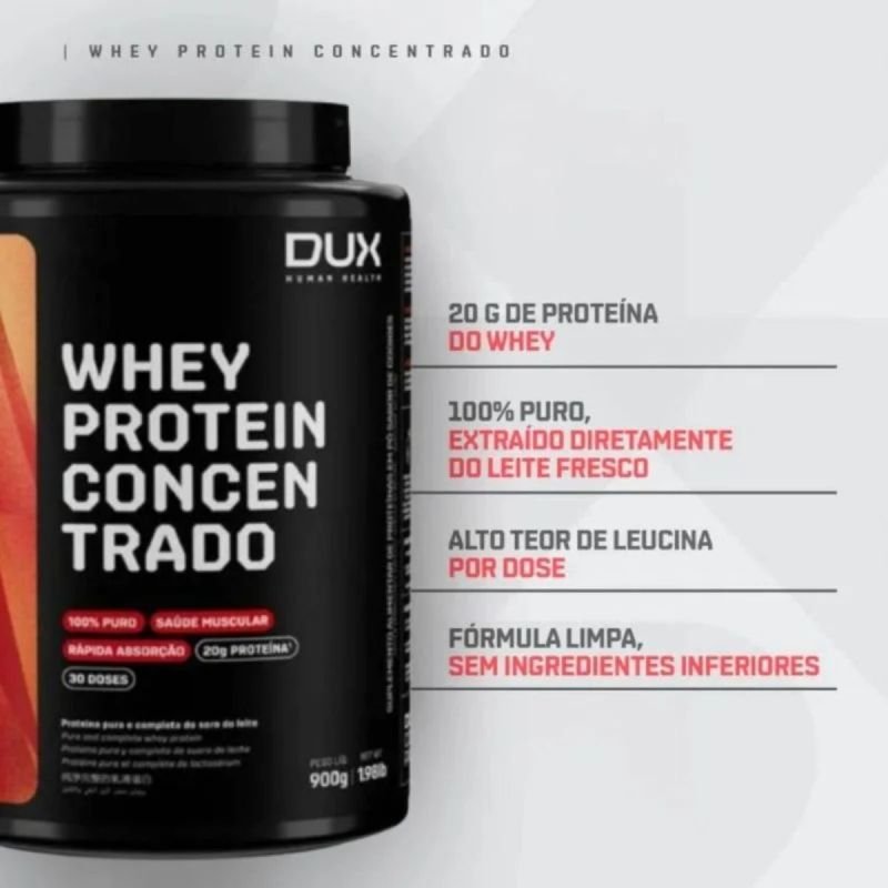 WHEY PROTEIN CONCENTRADO DUX CAPPUCCINO POTE 900G