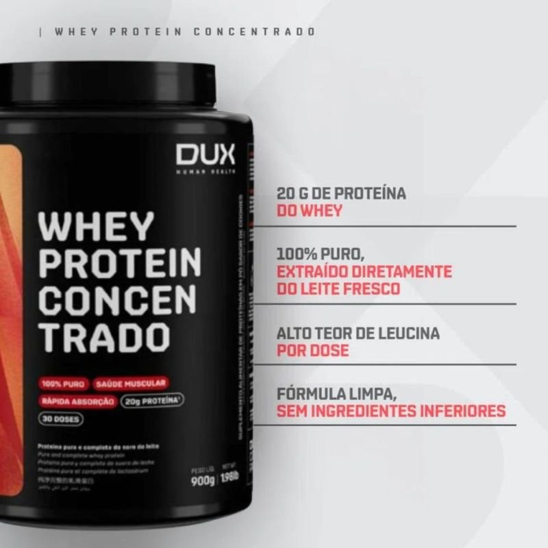 Whey Protein Concentrado sabor Coco 450g Dux Nutrition