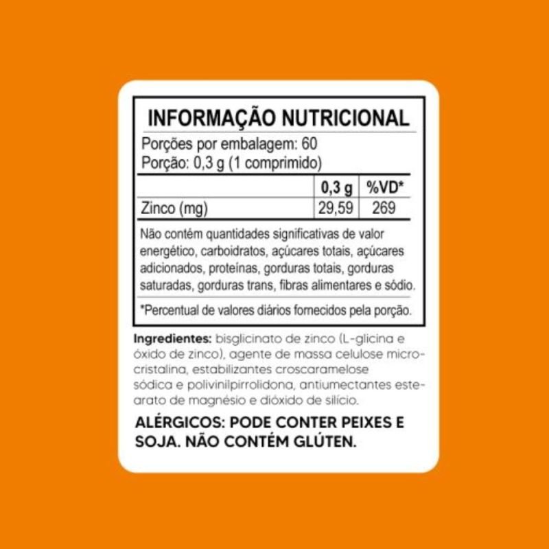 ZINCO QUELATOS 29,59MG 60 CAPS TIARAJU