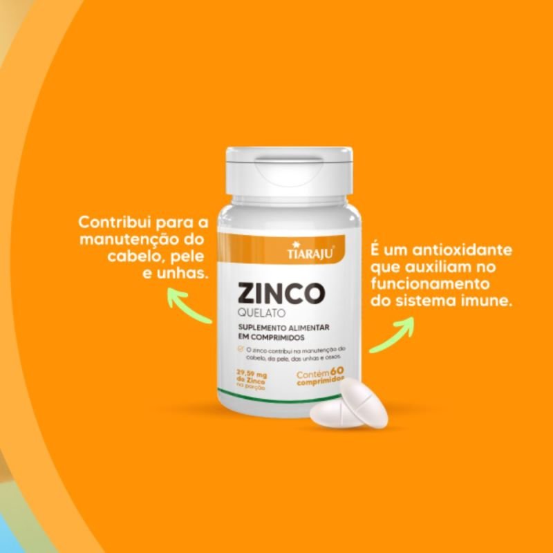 ZINCO 60 COMPRIMIDOS TIARAJU